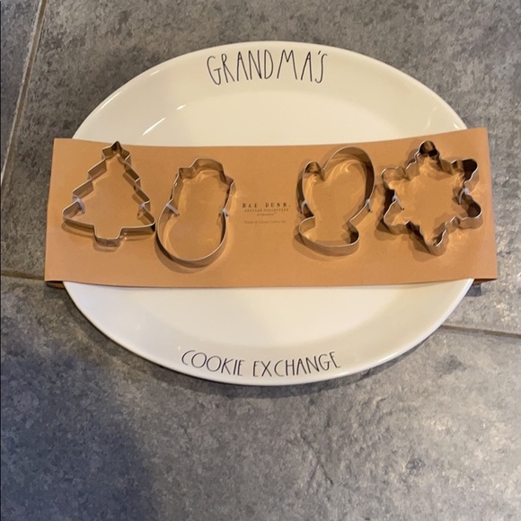 Rae Dunn grandma’s cookie exchange large platter